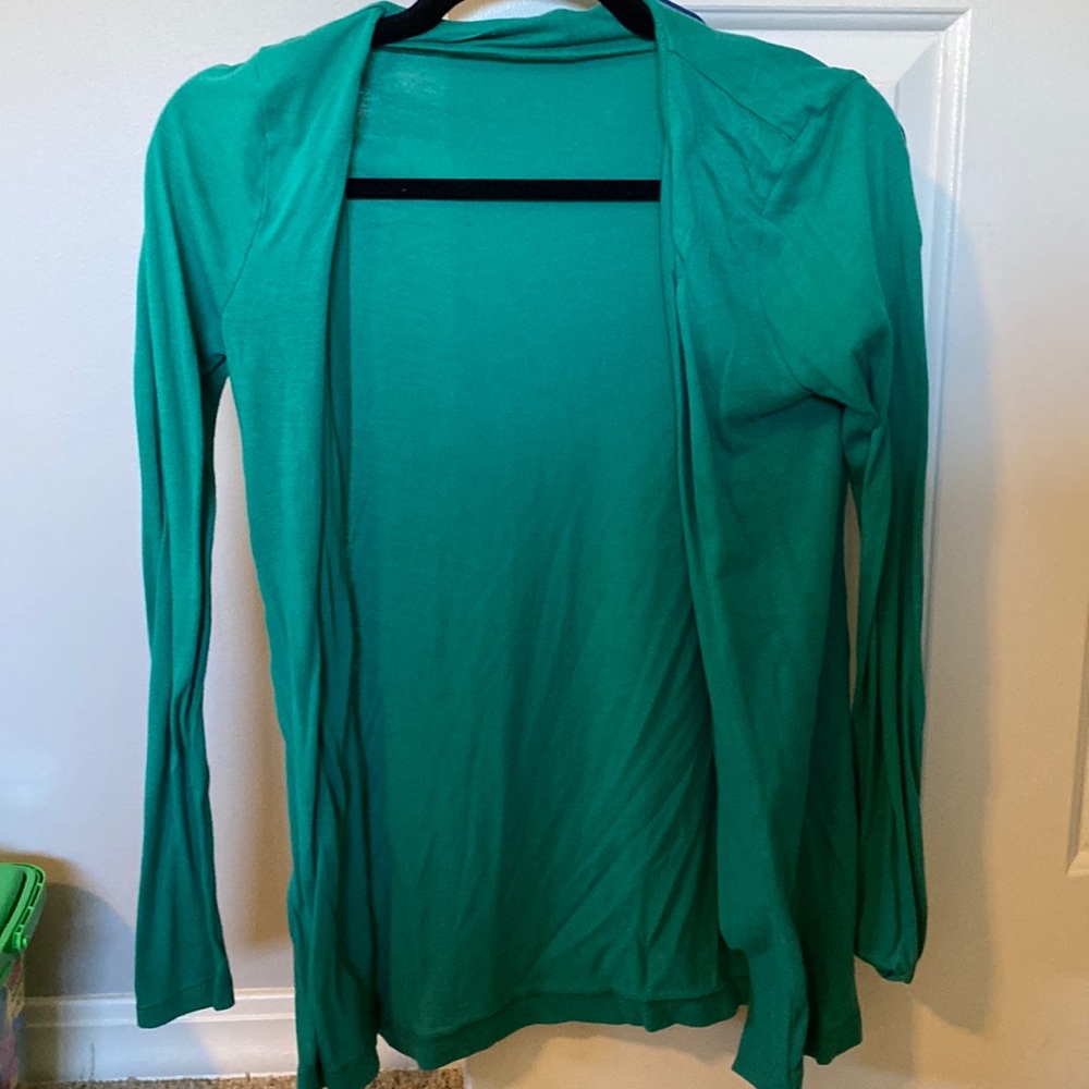 Jcrew cardigan size xs green